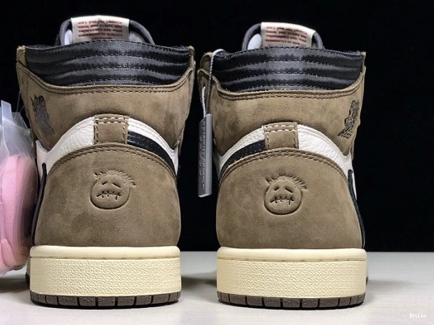 Bmlin Travis Jordan Air Retro x High 1 - 'Mocha' Scott CD4487 100 OG 0803